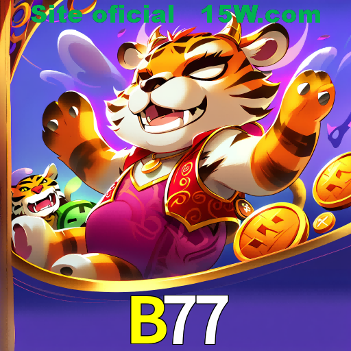 Imagem promocional da B77 mostrando a plataforma e suas vantagens